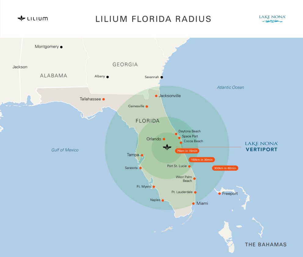 Lilium Partners With Tavistock Development And City Of Orlando To Establish Florida As The First Advanced Aerial Mobility Region In The United States 2